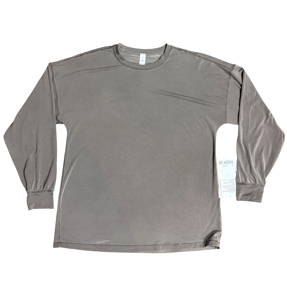 Lululemon EasySet Relaxed Long Sleeve Wash Dusky Lavender Size 10 LW3KCJS DWEM